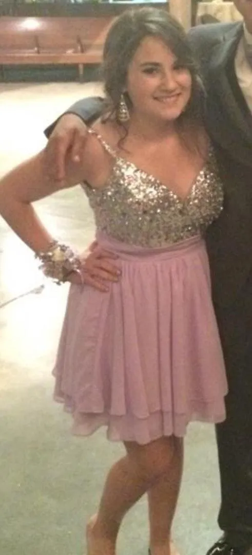 Lavender Prom Dress Size M - Image 2