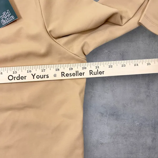 NEW‎ Wild Fable Butter Bliss Top Womens L Tan Long Sleeve Button Front Cardigan - Image 9