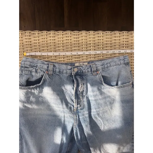 WE THE FREE CRVY‎ SIREN LOW RISE STRAIGHT LEG JEANS 33 layered minimalist boho - Image 9