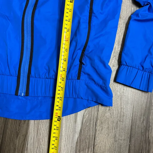 Nike Blue and Light Pink Colorblock Windbreaker Jacket - Image 7