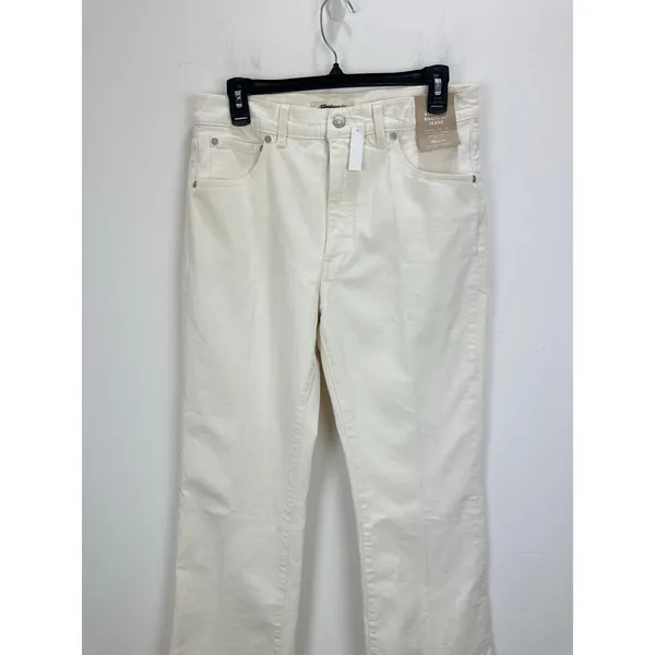 Madewell Relaxed Bootcut Jeans Vintage Ivory Comfort StretchHigh Rise US 29 NWT - Image 8