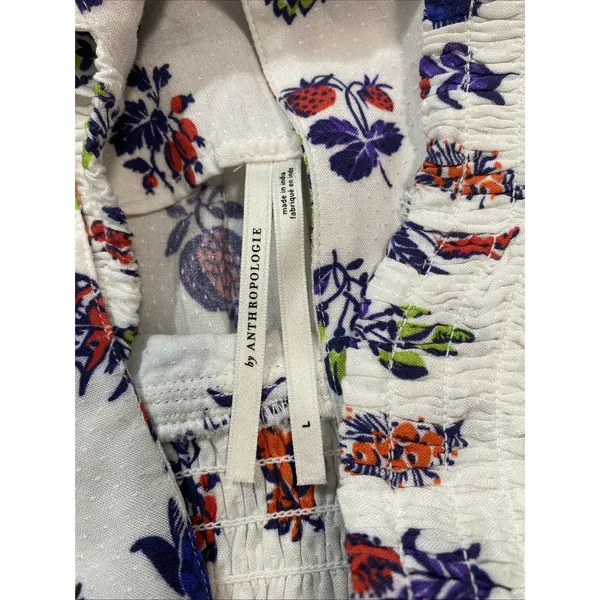 Anthropologie The Piper Bandeau Cutout Mini Dress Floral Size L - Image 10