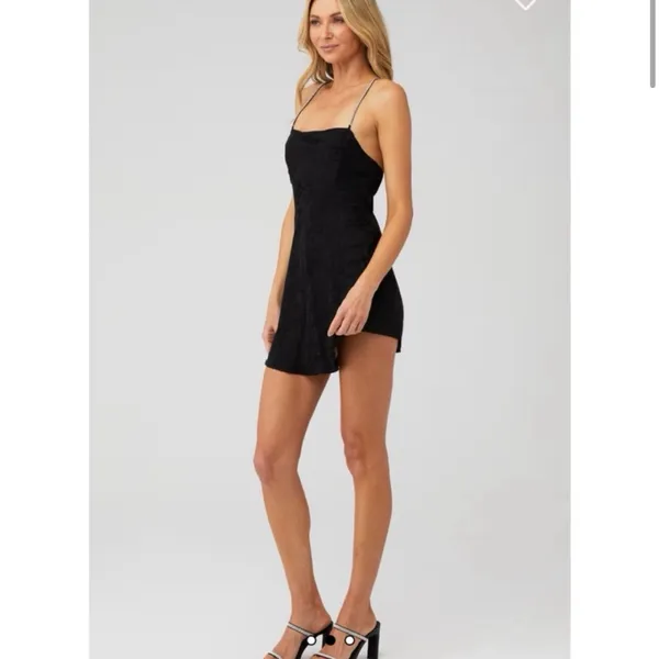 For Love & Lemons‎ Gabrielle Mini Dress Chic Womens Black XS S $198 - Image 2