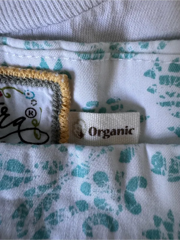 Aventura‎ Organic Cotton Printed Skort Size 4 Mint Green White - Image 4