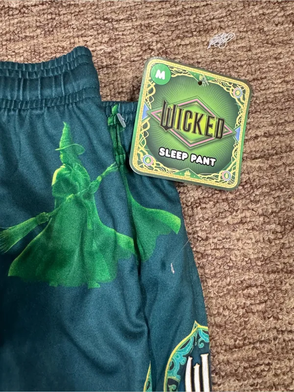 Wicked woman’s pajama bottoms Medium NWT Green - Image 2