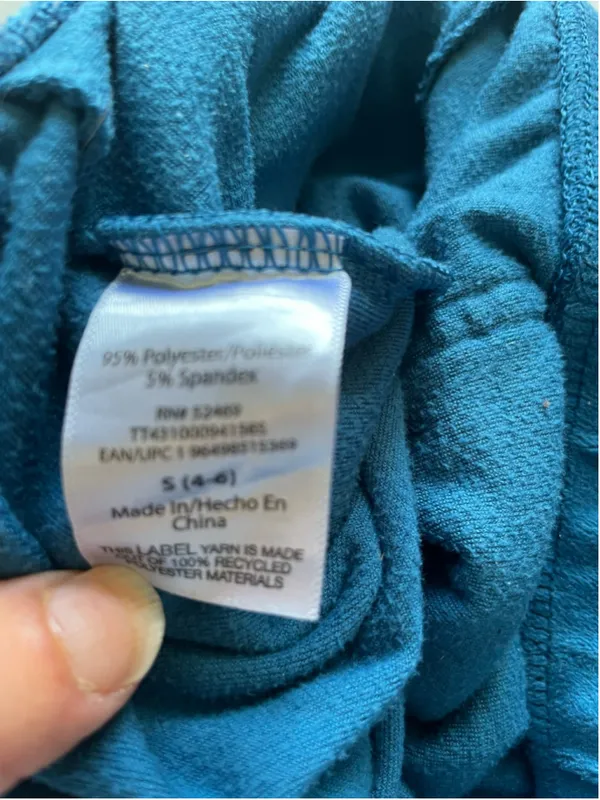 Women's Teal Velour Track Pants S - Image 2