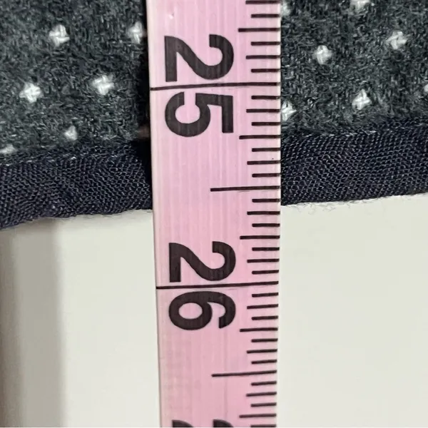 Women's‎ Staccato 100% Cotton Quilted Vest Gray With White Polka Dots Size Large - Image 4