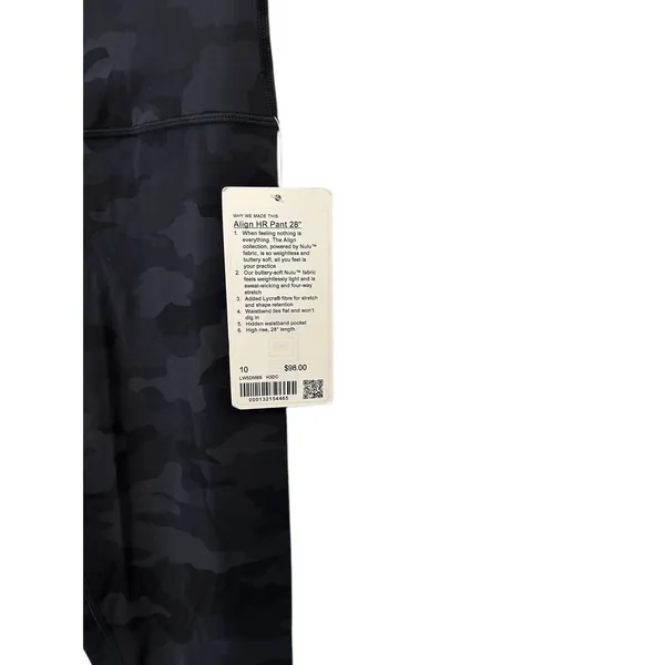 NEW Lululemon Align 28" size 10 Heritage 365 Camo Deep Coal Multi - Image 6