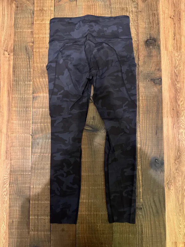 Lululemon Fast and Free High-Rise Tights Black Camo 4 - Image 2