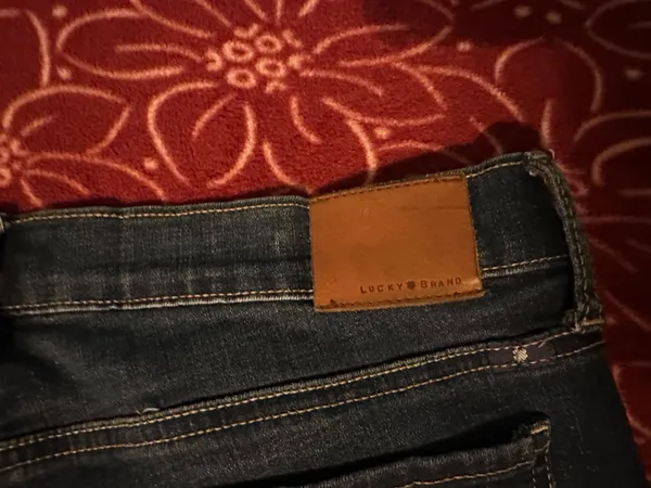 Lucky Brand Straight Denim Jeans Dark Blue Dark Wash 5-Pocket - Image 4