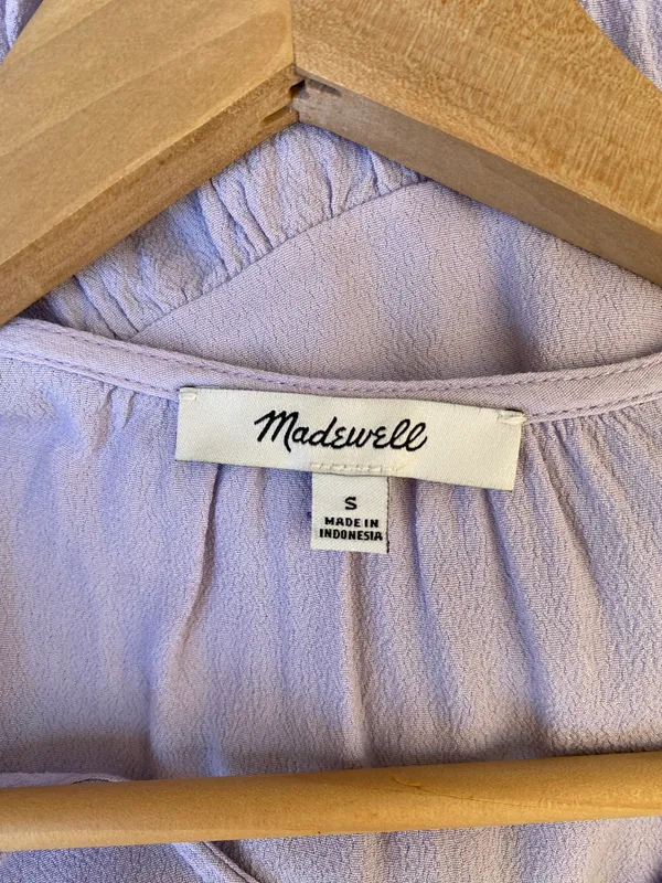 Madewell Ruffle Top In Lavender S - Image 3