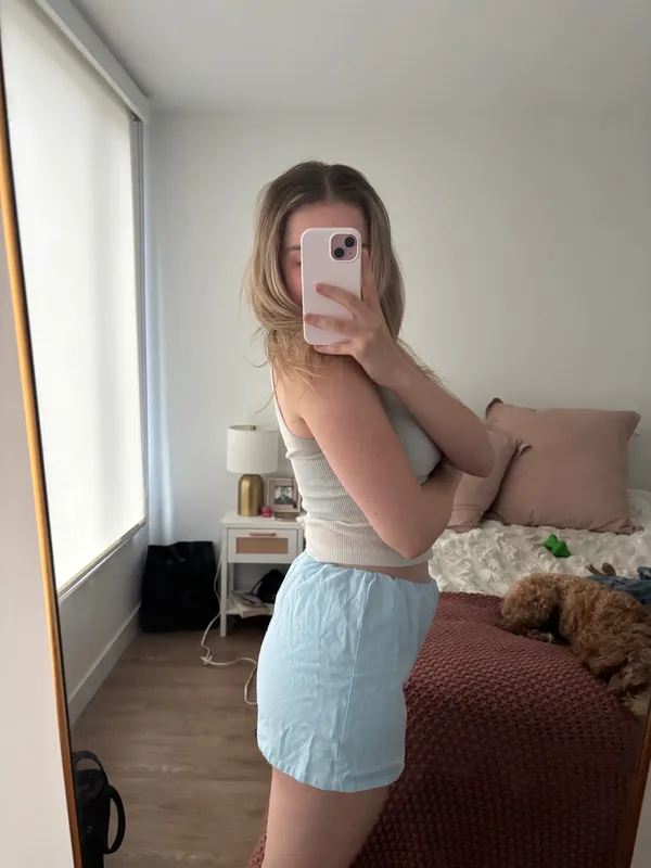 Blue mini skort - Image 2