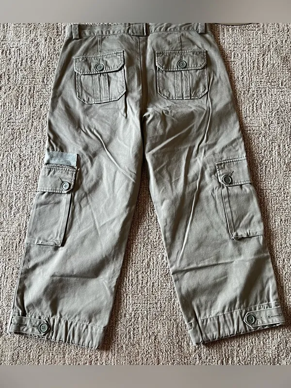 Y2K vintage GAP 2002 Cargo Pants in Olive Green - Classic Utility Style - Image 7