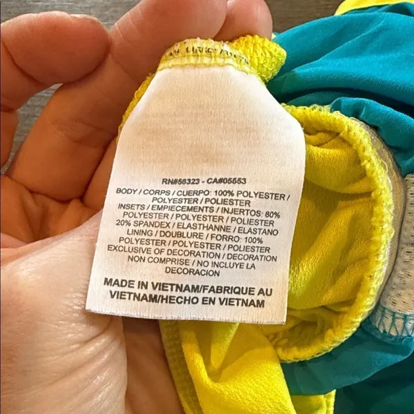 Nike Women's Athletic Shorts in Teal and‎ Yellow Dri-Fit - Image 7
