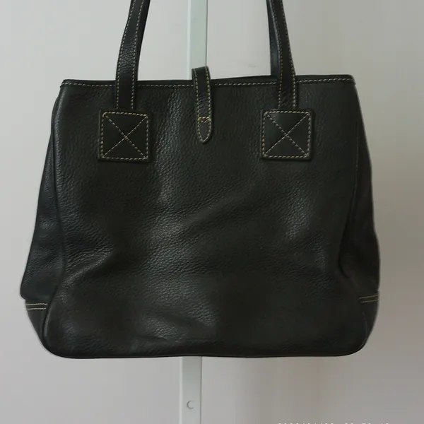 Dooney & Bourke Pebble Grain Leather Office Clean Classic Tote Bag Black - Image 2