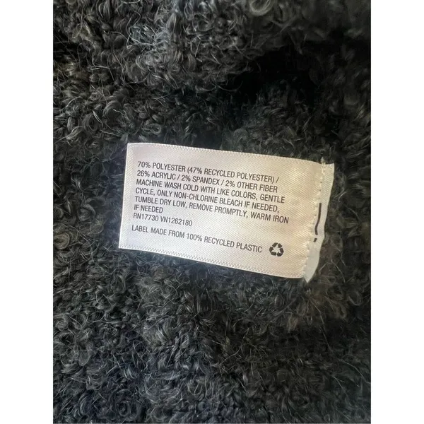 Universal Thread Dark Charcoal Gray Split Neck Lounge Pullover Sweater XXL - Image 5
