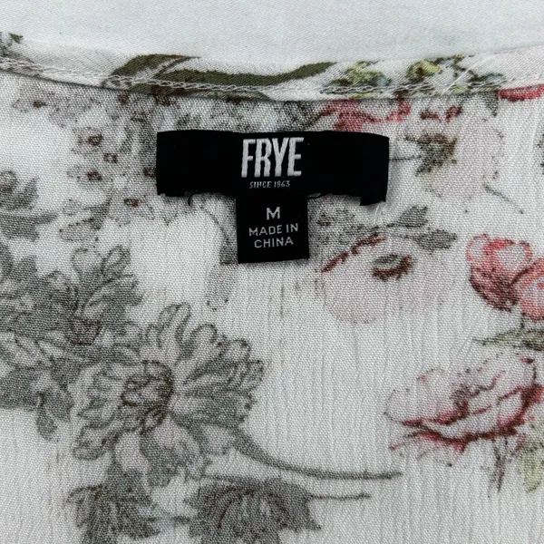 Frye Women’s Button Front Floral Gauze Sleeveless Midi Dress Romantic Size M - Image 14