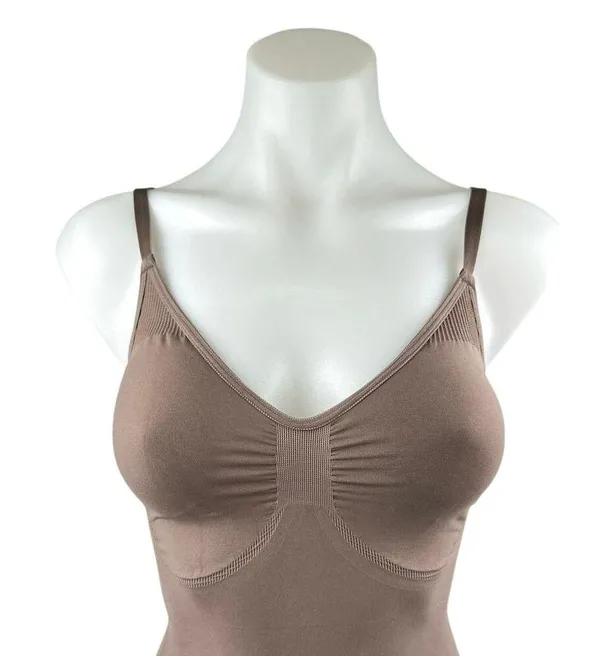 Skims Brown Sleeveless Shaping One Piece Onesie Sculpt Bodysuit Top Sz 2x/3x - Image 3