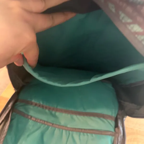 Dakine Gray Teal Yellow Backpack‎ Bag Laptop Sleeve Zipper Closure school work - Image 11