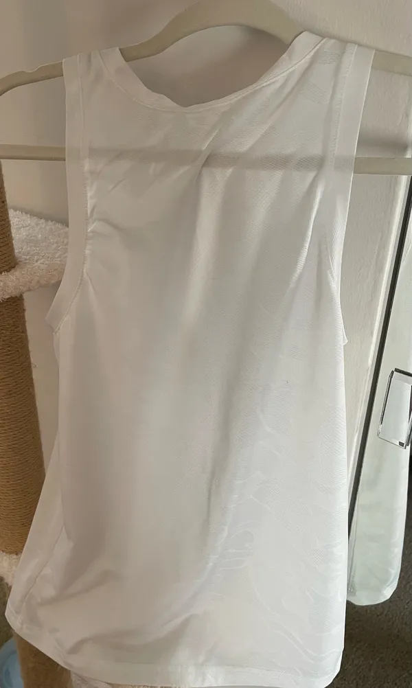 Quick dry workout tank top White - Image 2