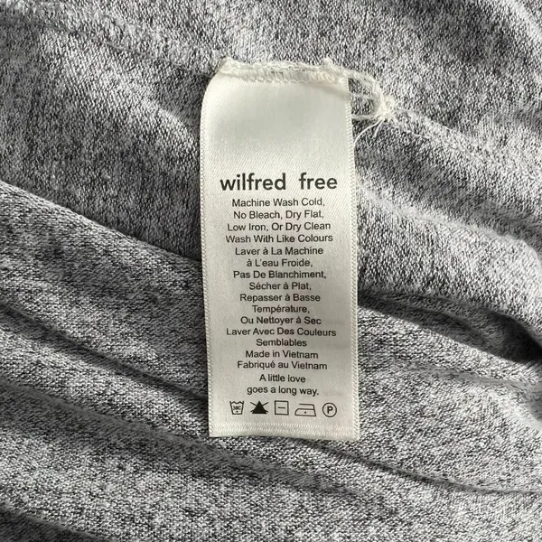Aritzia Wilfred Free Esther Jersey‎ Knit T-Shirt Dress Marled Gray Size US Small - Image 11