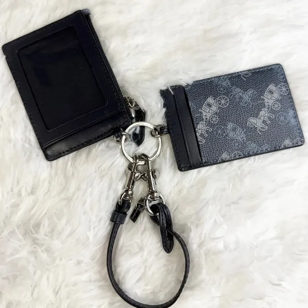 COACH ID Lanyard Card Holder Bundle Carriage Set - Image 2