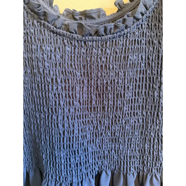 Hill House Home The Louisa Nap Dress Navy Size Small Midi Dress - Image 3