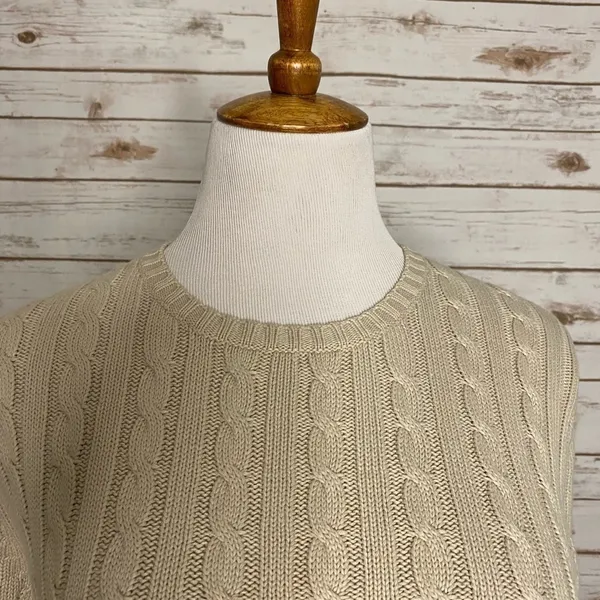 L.L. Bean 100% cotton cable - Image 2
