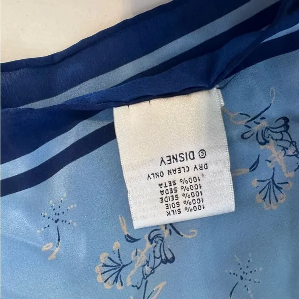 Disney Floral Scarf in Soft Blue - Image 4