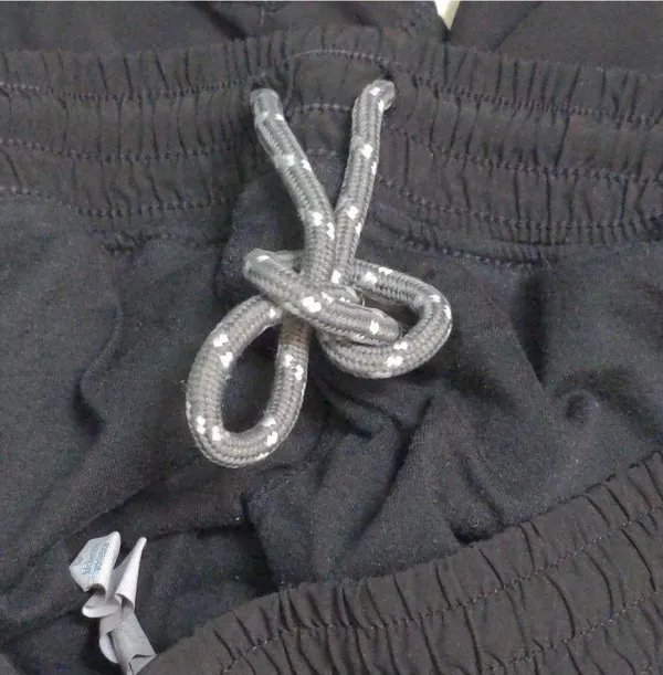 Lululemon Womens Athletic Shorts Black Stretch Elastic Waist Drawstring L - Image 3