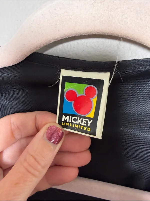 Vintage Disney Mickey Vest Leather Suede front - Image 4