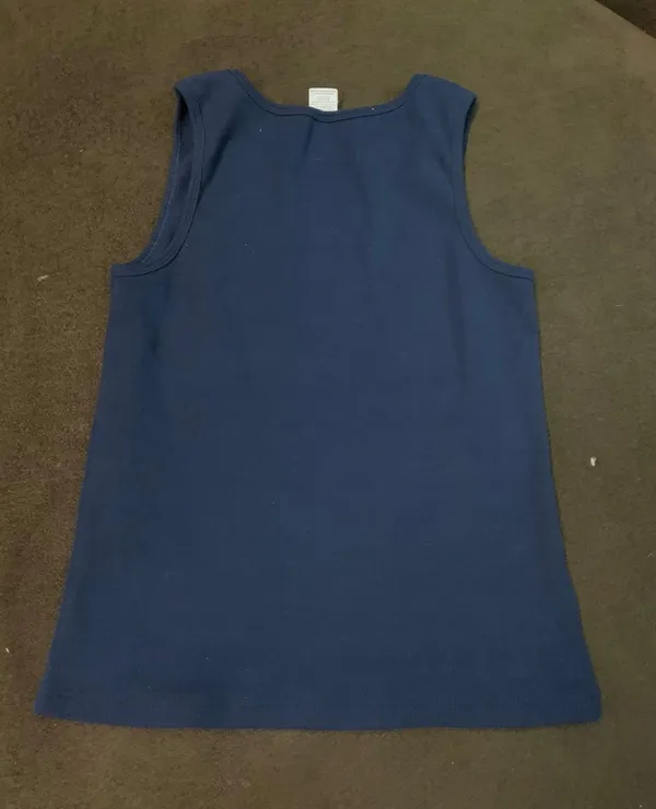 Champion L Blue Ribbed Sports Top - Image 2