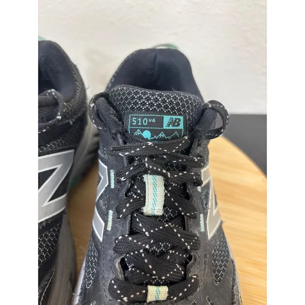 New Balance 510v4 Trail Running Shoes‎ Womens 6.5 Black Blue Silver All Terrain - Image 3