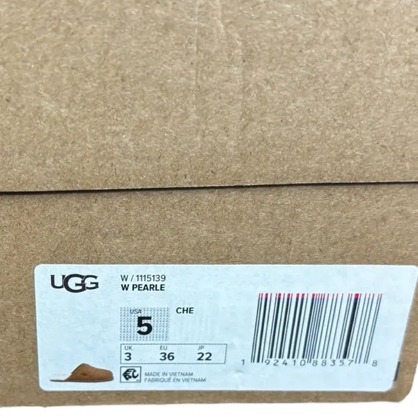 NIB UGG Pearle UGGplush™ Scuff Slipper in Chestnut Women Size 5 - Image 7