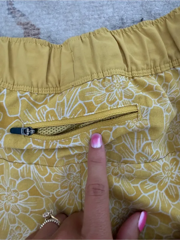The North Face Yellow Women's Mesh-Lined Shorts - Image 7