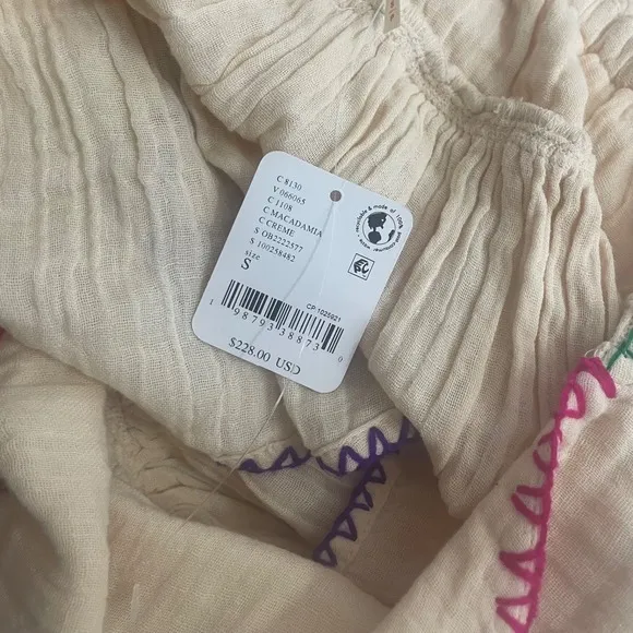 NWT!! FREE‎ PEOPLE Island Time Embroidered Set Skirt Halter Top Gauzy Small - Image 13