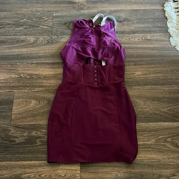 Mistress Rocks Influence Aubergine Dress - Image 3