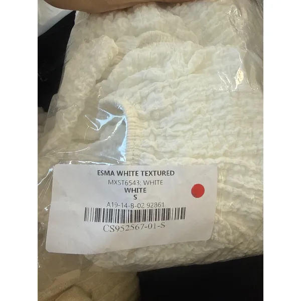 New Lulus Esma White Textured Knit Puff Sleeve Two-Piece‎ Midi Dress Sz Small - Image 6