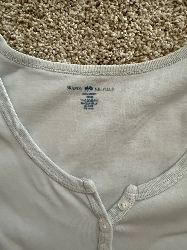Brandy Melville Top Light Blue - Image 2