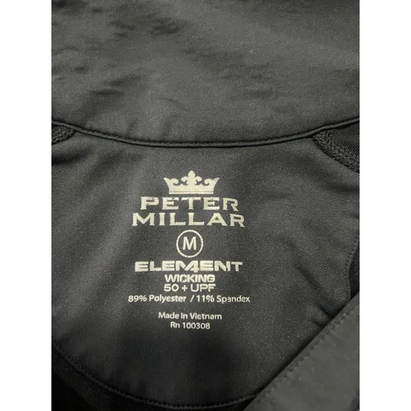 Peter Millar Sweater Womens Medium Long Sleeve High Neck 1/4 Zip‎ Logo Web.com - Image 4