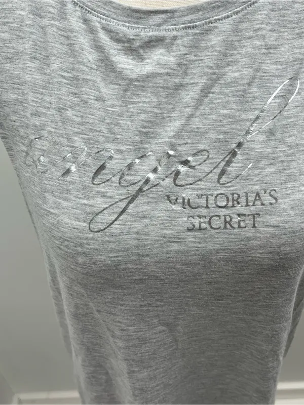 Victoria's Secret Angel Tank Top Womens Medium Gray Sleeveless Open Back Twisted - Image 2