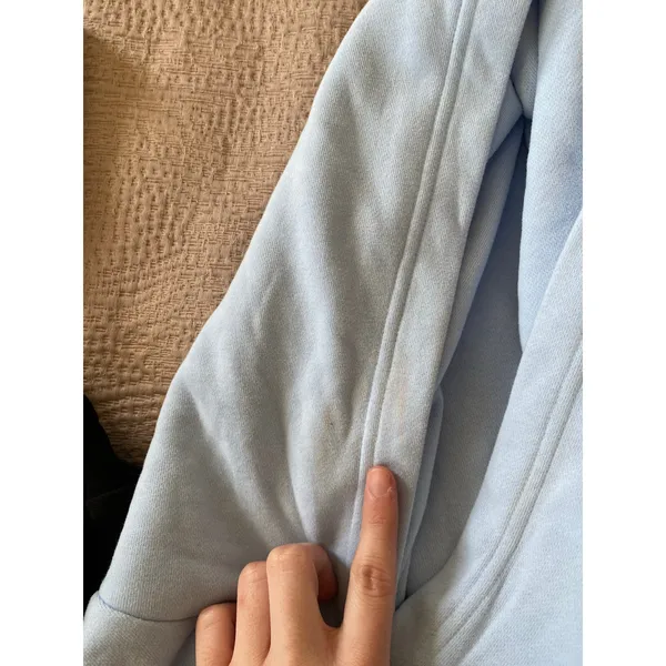 VUORI Sedona Crop Hoodie in Crystal Blue Size Small - Image 7