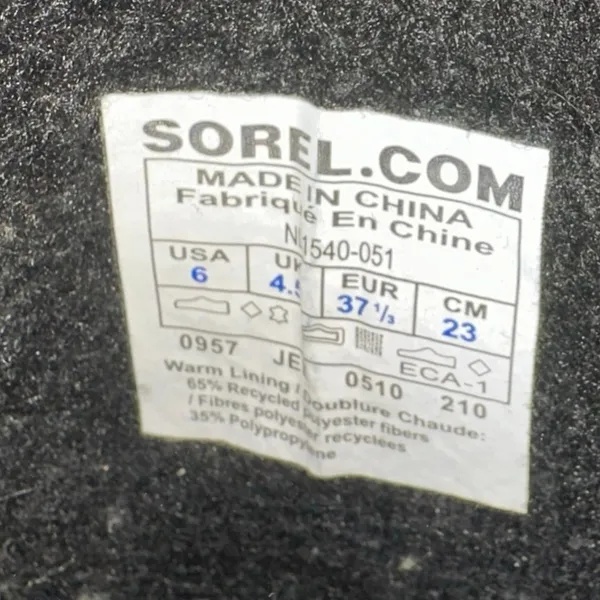 Sorel Joan of Arctic Waterproof Winter Boots Quarry‎ & Black Size 6 - Image 8