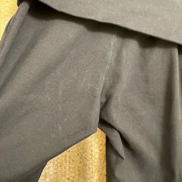 Aerie The Hugger Black Foldover Hi Rise Flare Leggings XS - Image 6