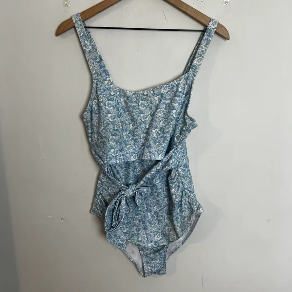 Kindred bravely - Floral Nursing & Maternity One-Piece Tie Swimsuit Summer Beach - Image 3