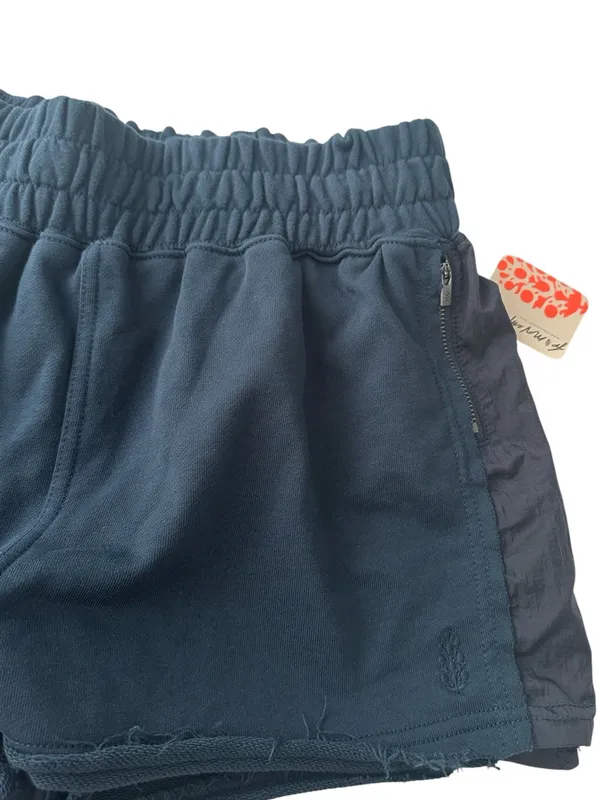 NWT! Free People Movement Shorts Half Way There Navy Color Block Size M - Image 5