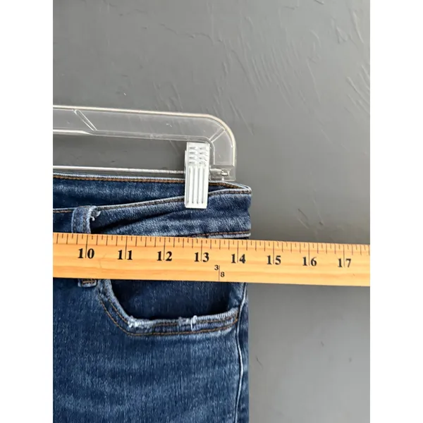 Vervet Los Angeles High Rise Skinny Jeans Medium‎ Wash Blue Cuffed Size 28 - Image 5