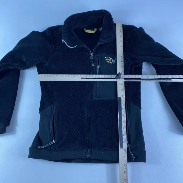 Mountain Hard Wear Jacket‎ Women's Small Fuzzy Fleece Full Zip Black Ladies - Image 8