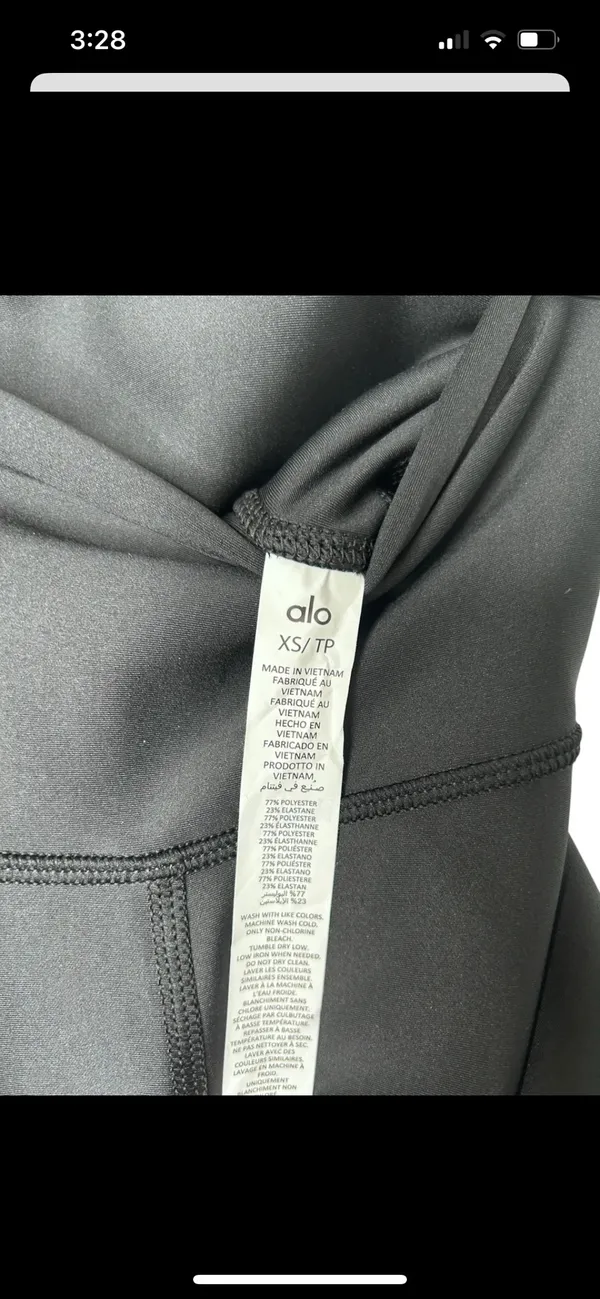 Alo NWT AIRLIFT HIGH-WAIST Airlift Black Leggings XS Full Length - Image 4