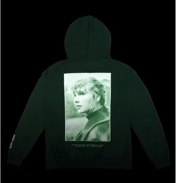 Taylor Swift Green Folklore Hoodie - Image 4